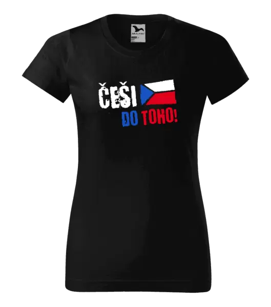 Dámské tričko Češi, do toho! - vlajka
