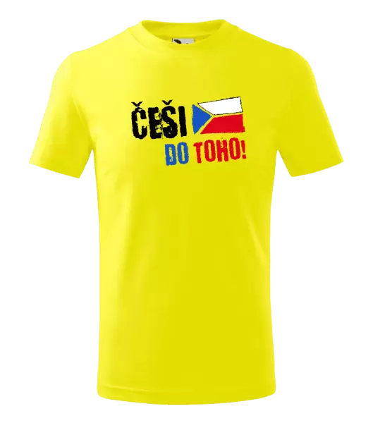 Dětské tričko Češi, do toho! - vlajka