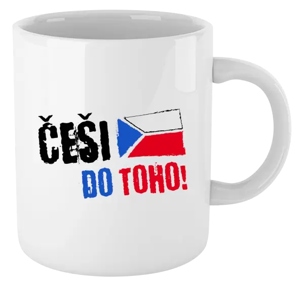 Hrnek Češi, do toho! - vlajka