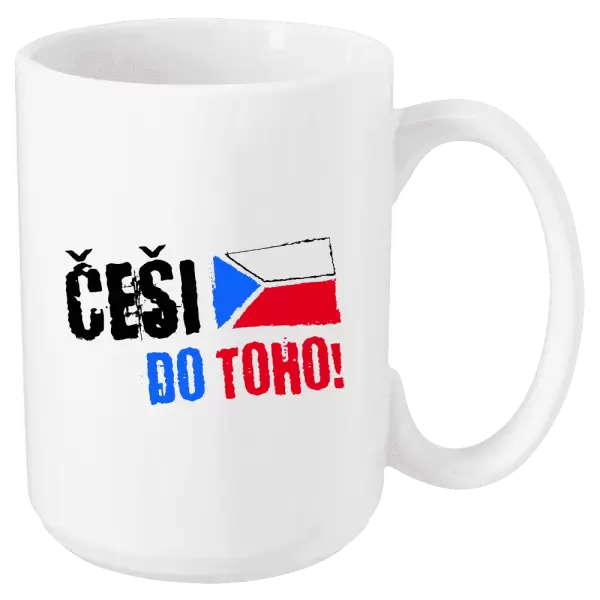Hrnek Češi, do toho! - vlajka
