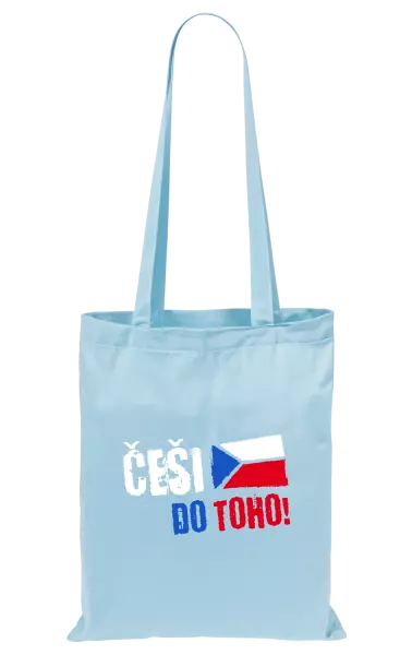 Látková taška Češi, do toho! - vlajka