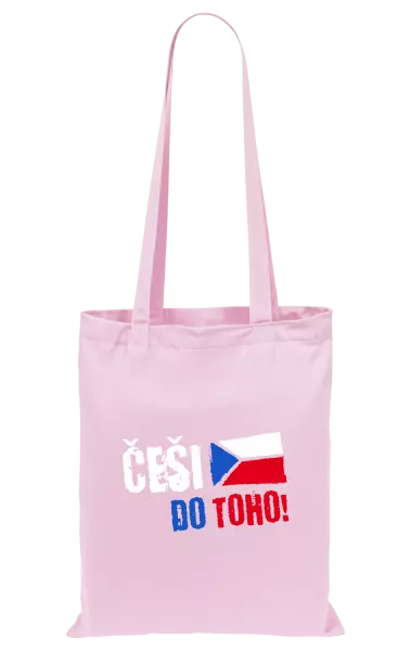 Látková taška Češi, do toho! - vlajka