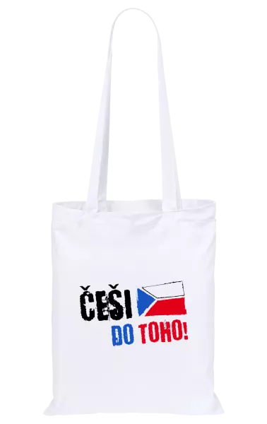 Látková taška Češi, do toho! - vlajka