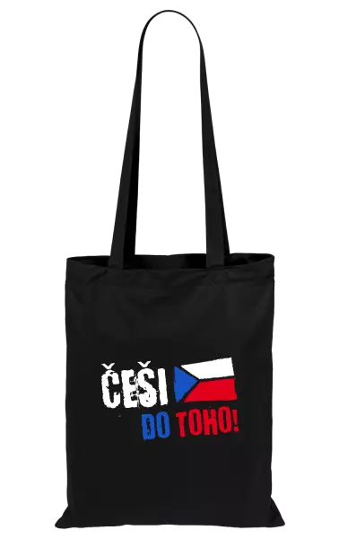Látková taška Češi, do toho! - vlajka