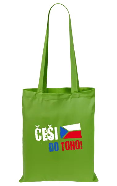 Látková taška Češi, do toho! - vlajka
