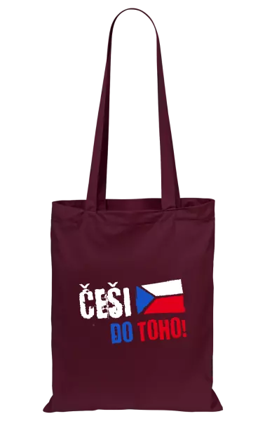 Látková taška Češi, do toho! - vlajka