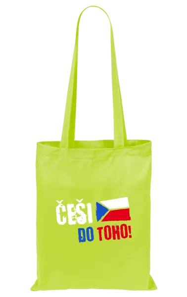 Látková taška Češi, do toho! - vlajka