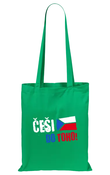 Látková taška Češi, do toho! - vlajka