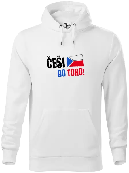 Pánská mikina Češi, do toho! - vlajka