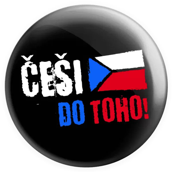 Placka Češi, do toho! - vlajka