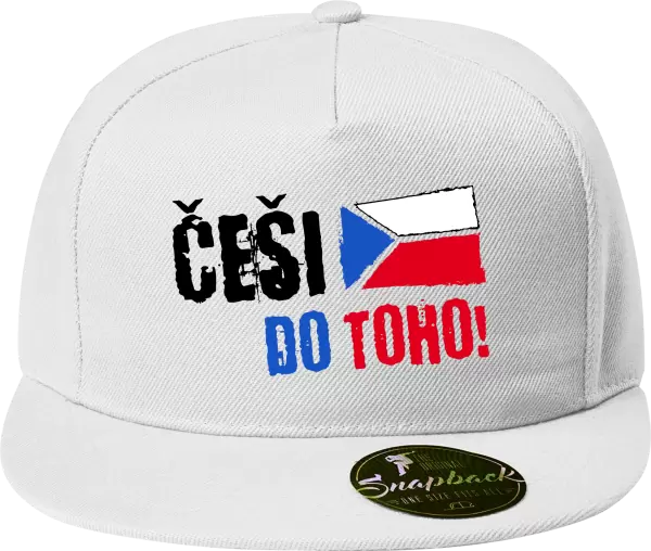 Snapback kšiltovka Češi, do toho! - vlajka