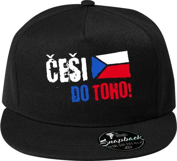 Snapback kšiltovka Češi, do toho! - vlajka