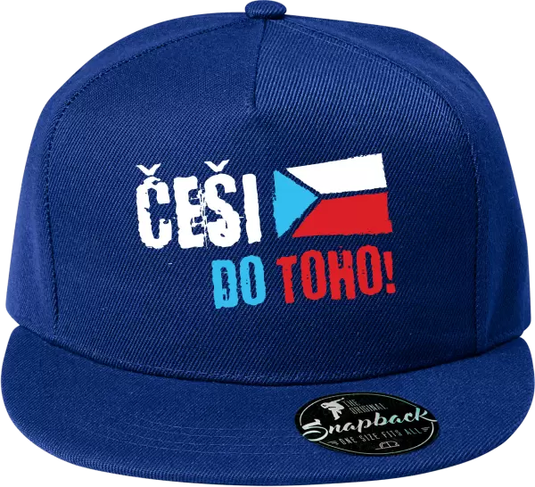 Snapback kšiltovka Češi, do toho! - vlajka