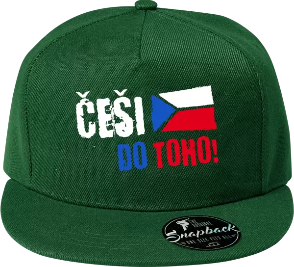 Snapback kšiltovka Češi, do toho! - vlajka