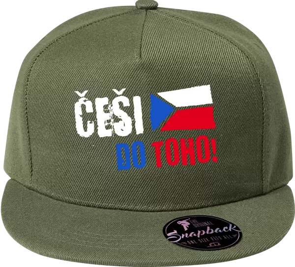 Snapback kšiltovka Češi, do toho! - vlajka