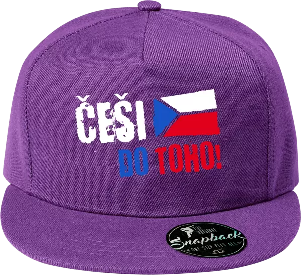 Snapback kšiltovka Češi, do toho! - vlajka