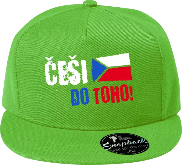 Snapback kšiltovka Češi, do toho! - vlajka