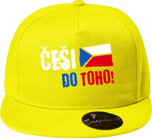 Snapback kšiltovka Češi, do toho! - vlajka