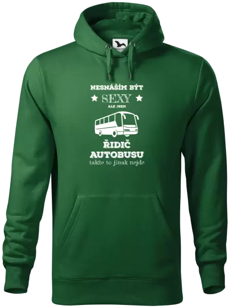 Pánská mikina Nesnáším být sexy, ale jsem řidič autobusu