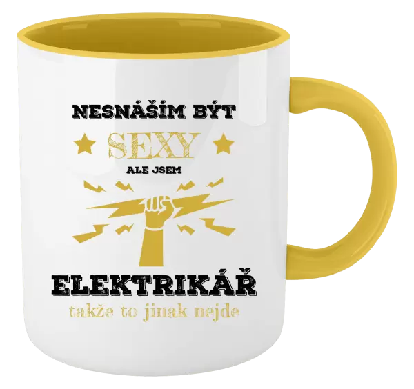 Hrnek Nesnáším být sexy, ale jsem elektrikář