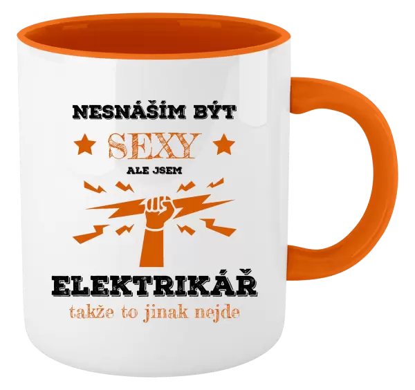 Hrnek Nesnáším být sexy, ale jsem elektrikář