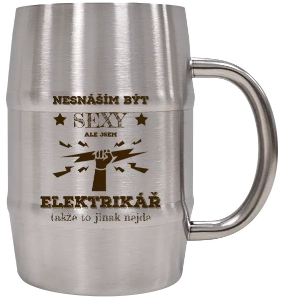 Nerezový chladicí půllitr Nesnáším být sexy, ale jsem elektrikář