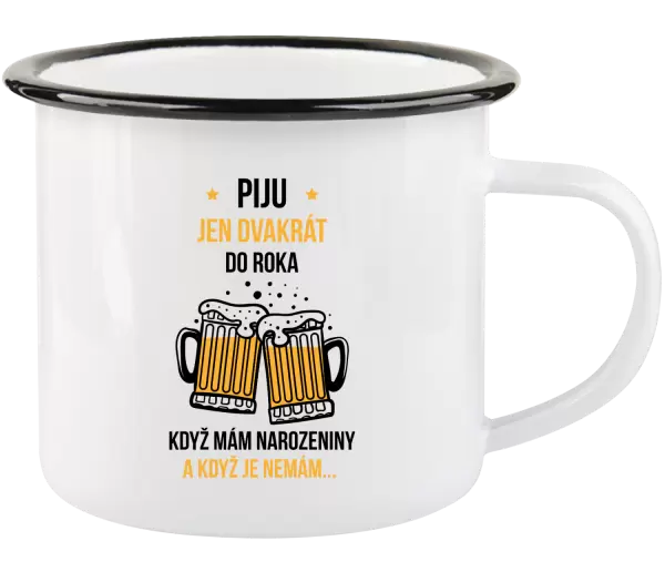 Plecháček Piju jen dvakrát do roka