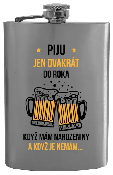 Placatka Piju jen dvakrát do roka