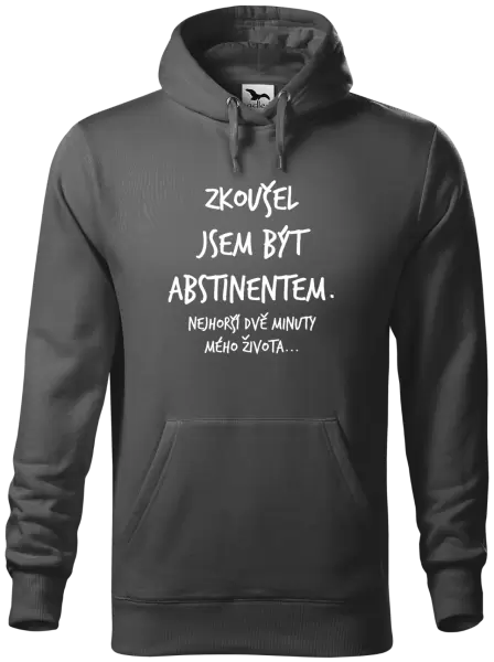 Pánská mikina Zkoušel jsem být abstinentem