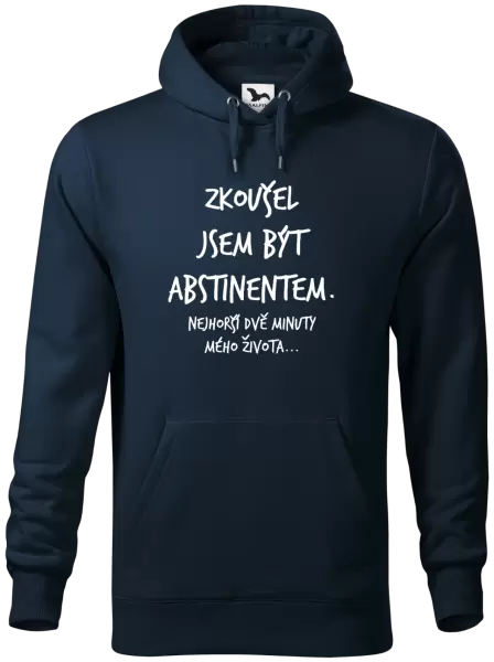 Pánská mikina Zkoušel jsem být abstinentem