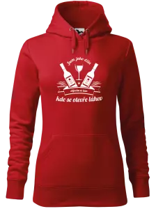 Dámská mikina Jsem jako džin, objevím se tam, kde se otevře lahev