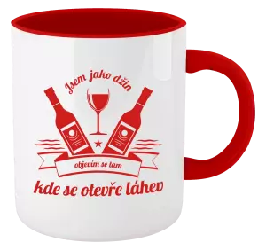 Hrnek Jsem jako džin, objevím se tam, kde se otevře lahev