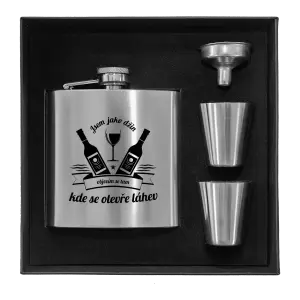 Placatka v krabičce Jsem jako džin, objevím se tam, kde se otevře lahev