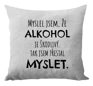 Polštář Myslel jsem, že alkohol je škodlivý