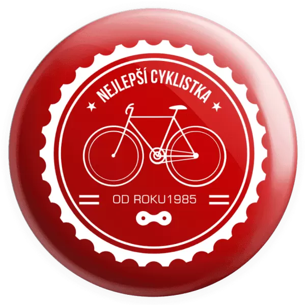 Placka Nejlepší cyklistka od roku