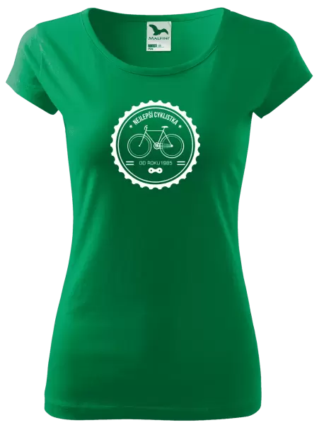 Dámské tričko Nejlepší cyklistka od roku