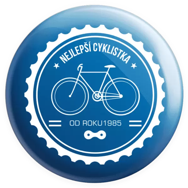 Placka Nejlepší cyklistka od roku