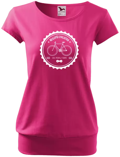 Dámské tričko Nejlepší cyklistka od roku