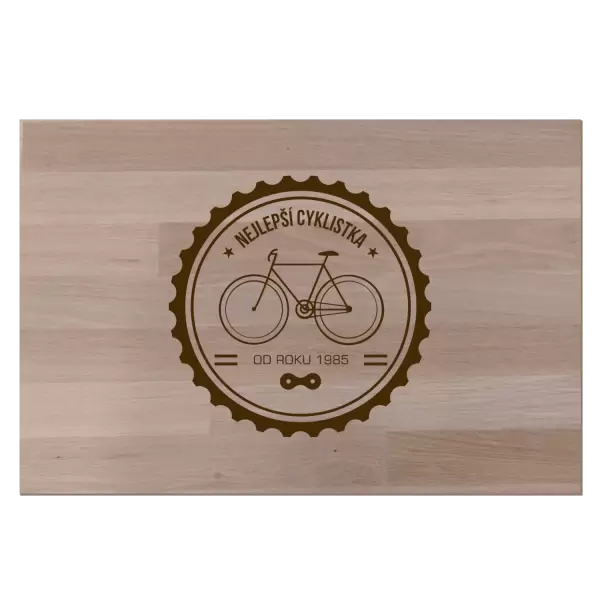 Bukové prkénko Nejlepší cyklistka od roku