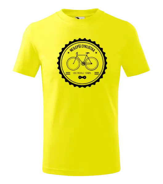 Dětské tričko Nejlepší cyklistka od roku