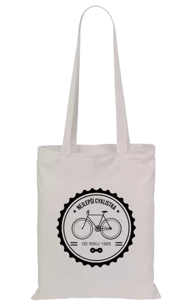 Látková taška Nejlepší cyklistka od roku