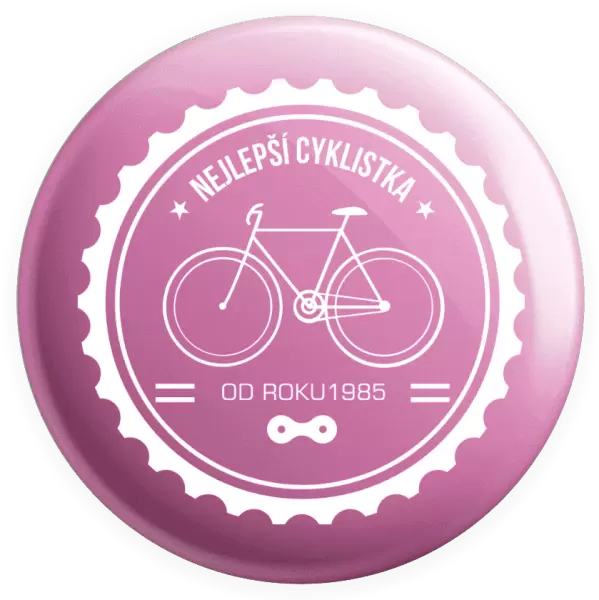 Placka Nejlepší cyklistka od roku
