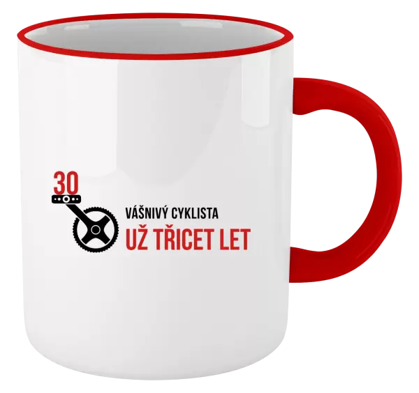 Hrnek Vášnivý cyklista už x let