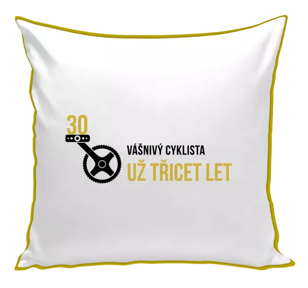 Polštář Vášnivý cyklista už x let
