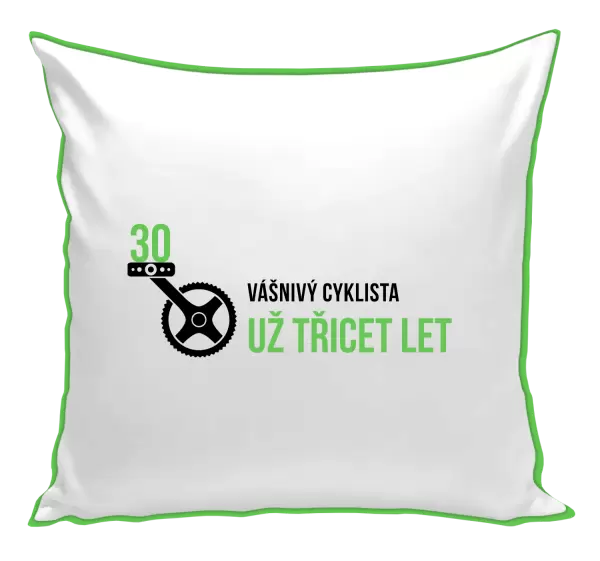 Polštář Vášnivý cyklista už x let