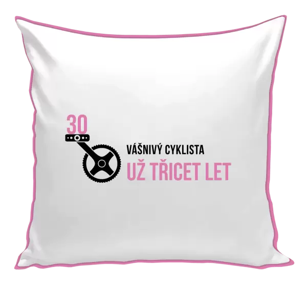 Polštář Vášnivý cyklista už x let