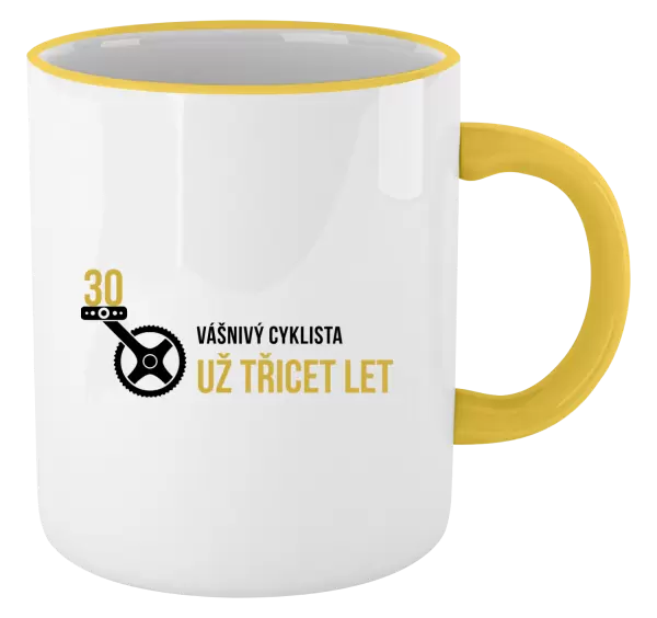 Hrnek Vášnivý cyklista už x let