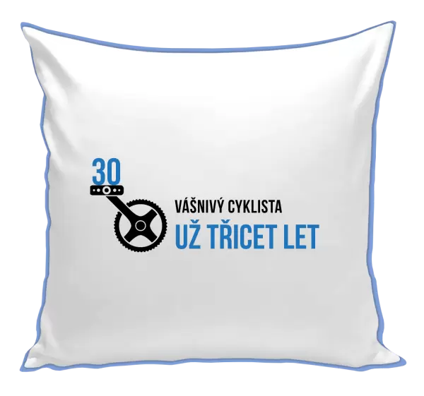 Polštář Vášnivý cyklista už x let