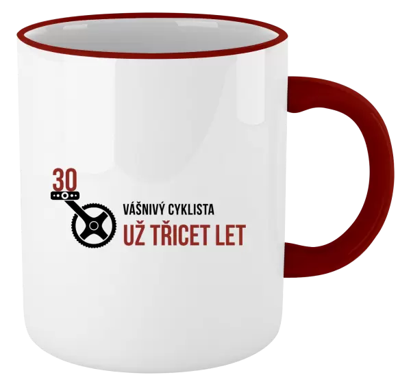 Hrnek Vášnivý cyklista už x let