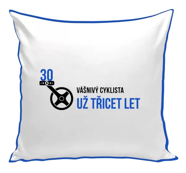 Polštář Vášnivý cyklista už x let